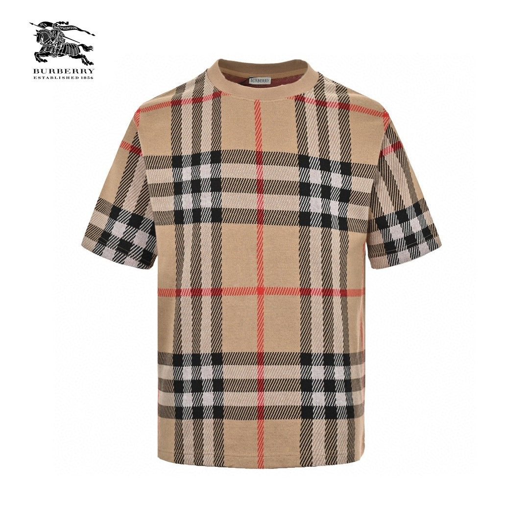 Burberry Beige Check T-Shirt Primereps