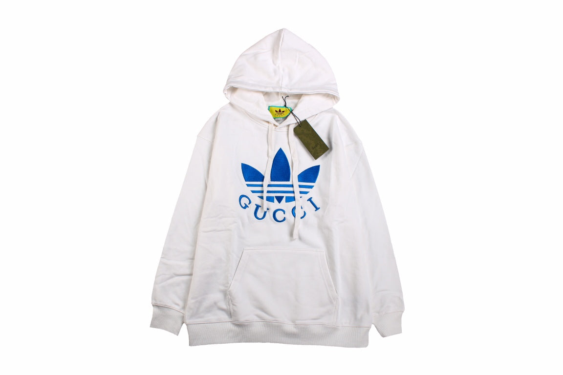 Gucci x Adidas White Hoodie Primereps