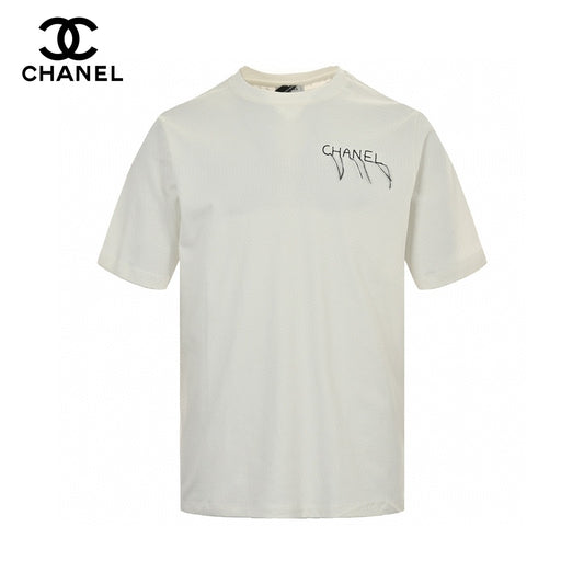 Chanel Logo T-Shirt (White) Primereps