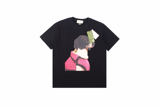 Gucci Dog Print T-Shirt in Black Primereps