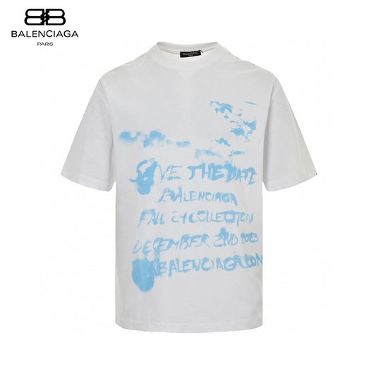 Balenciaga Save the Date White T-Shirt PRimereps