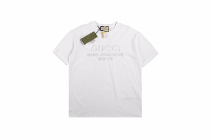 Gucci T-shirt with Embroidered Cities