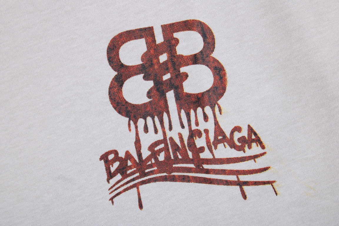 BALENCIAGA LOGO T-SHIRT GRAY