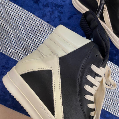 Rick Owens Geobasket Sneakers - Black and White