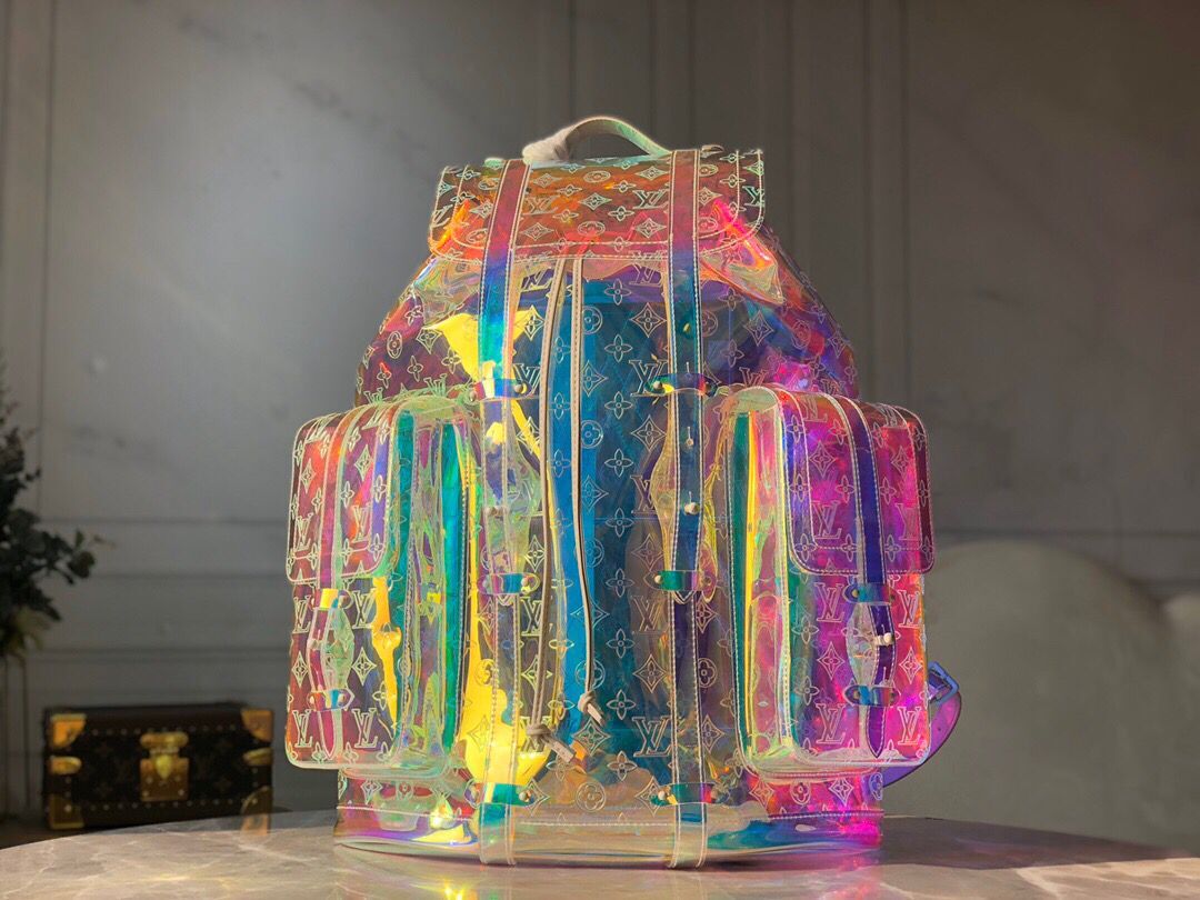 LOUIS VUITTON MONOGRAM GM PRISM HOLOGRAPHIC BACKPACK