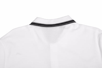 Christian Dior "Striped Logo" Polo Shirt