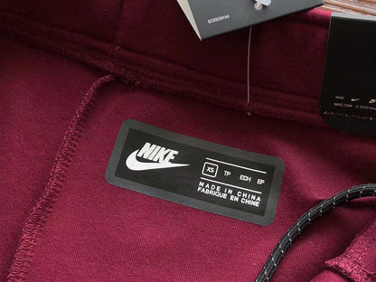 NIKE TECH FLEECE PANTS x BURGUNDY