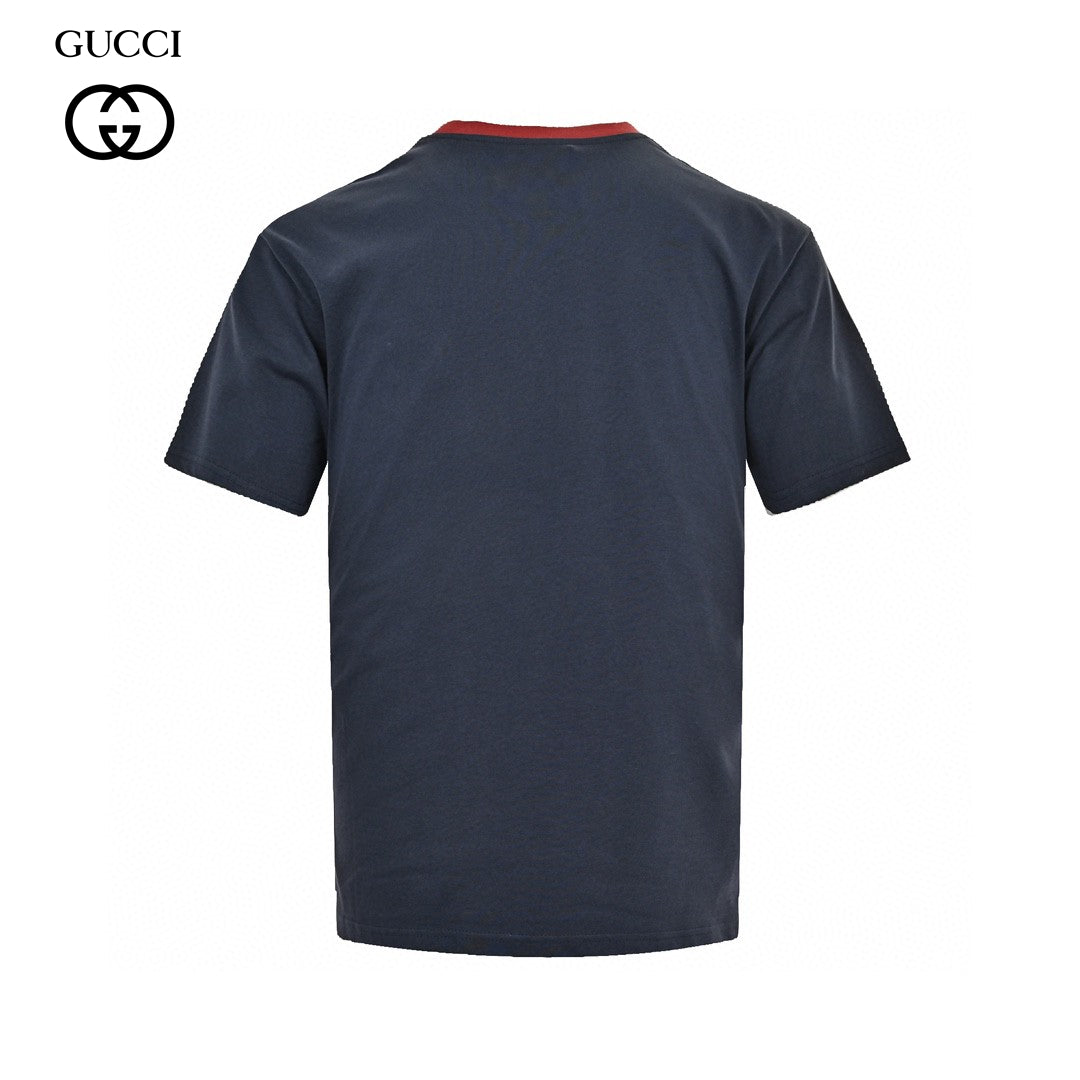 Gucci Cherry Logo Navy T-Shirt primereps