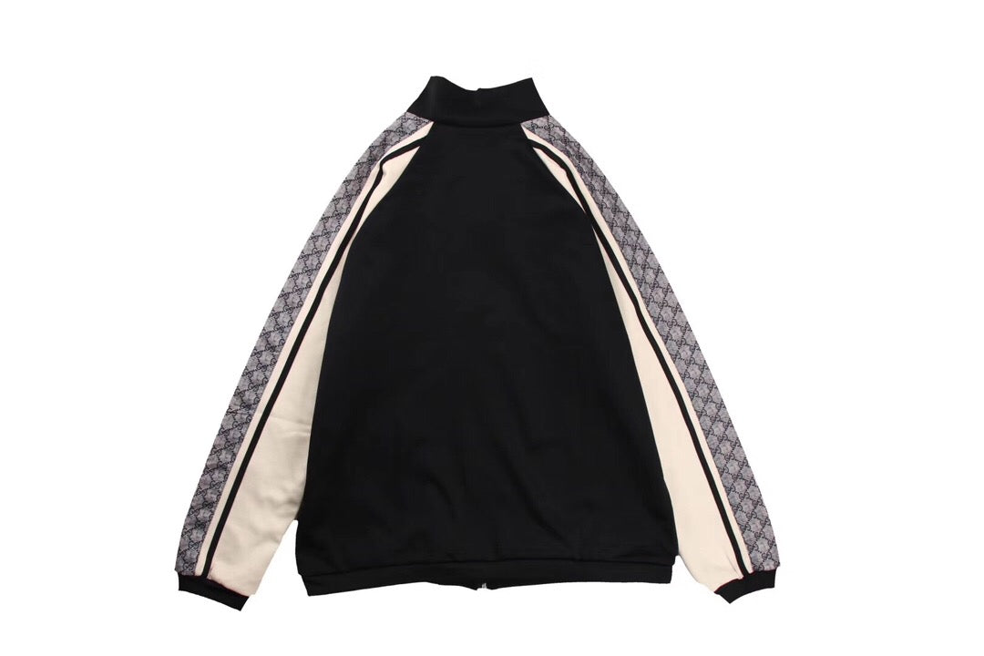 Gucci GG Supreme Stripe Track Jacket - Black