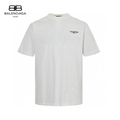 Balenciaga White T-Shirt with Bold Graphic