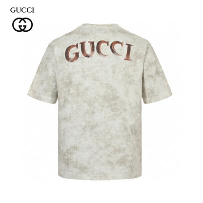  Gucci Distressed Logo T-Shirt Primereps