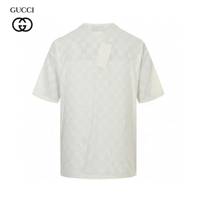 Gucci GG Patterned T-Shirt (White)