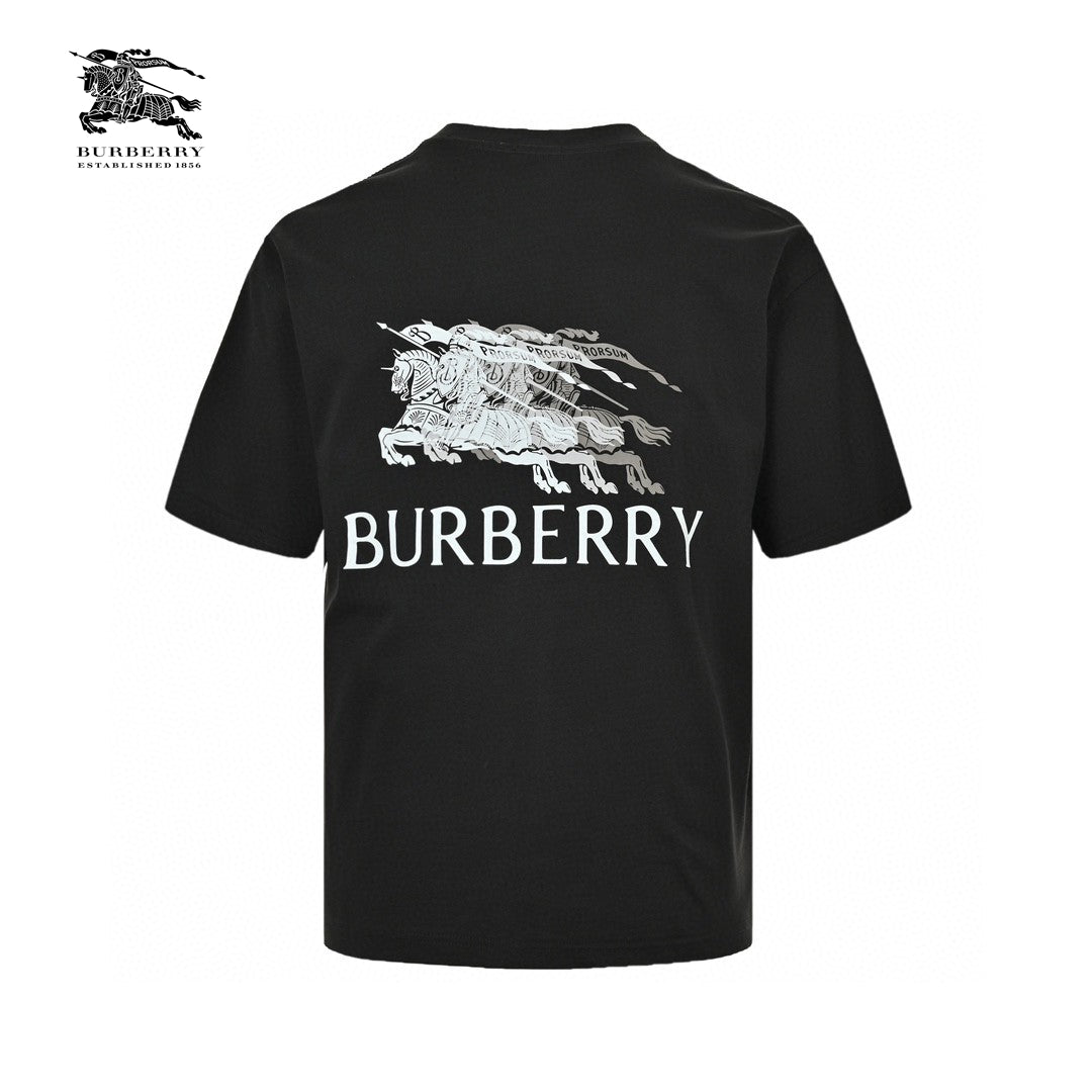 Burberry Knight Motion Logo Black T-Shirt Primereps