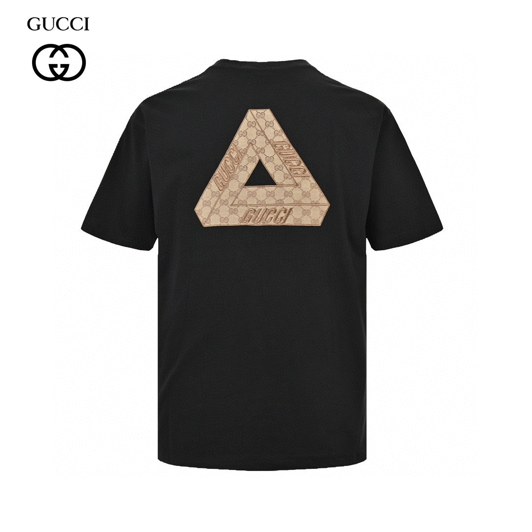 Gucci Triangle Logo Black T-Shirt