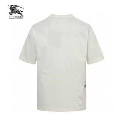 Burberry White Cotton T-Shirt