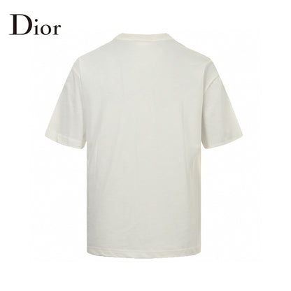 Dior White T-Shirt with Bold Logo