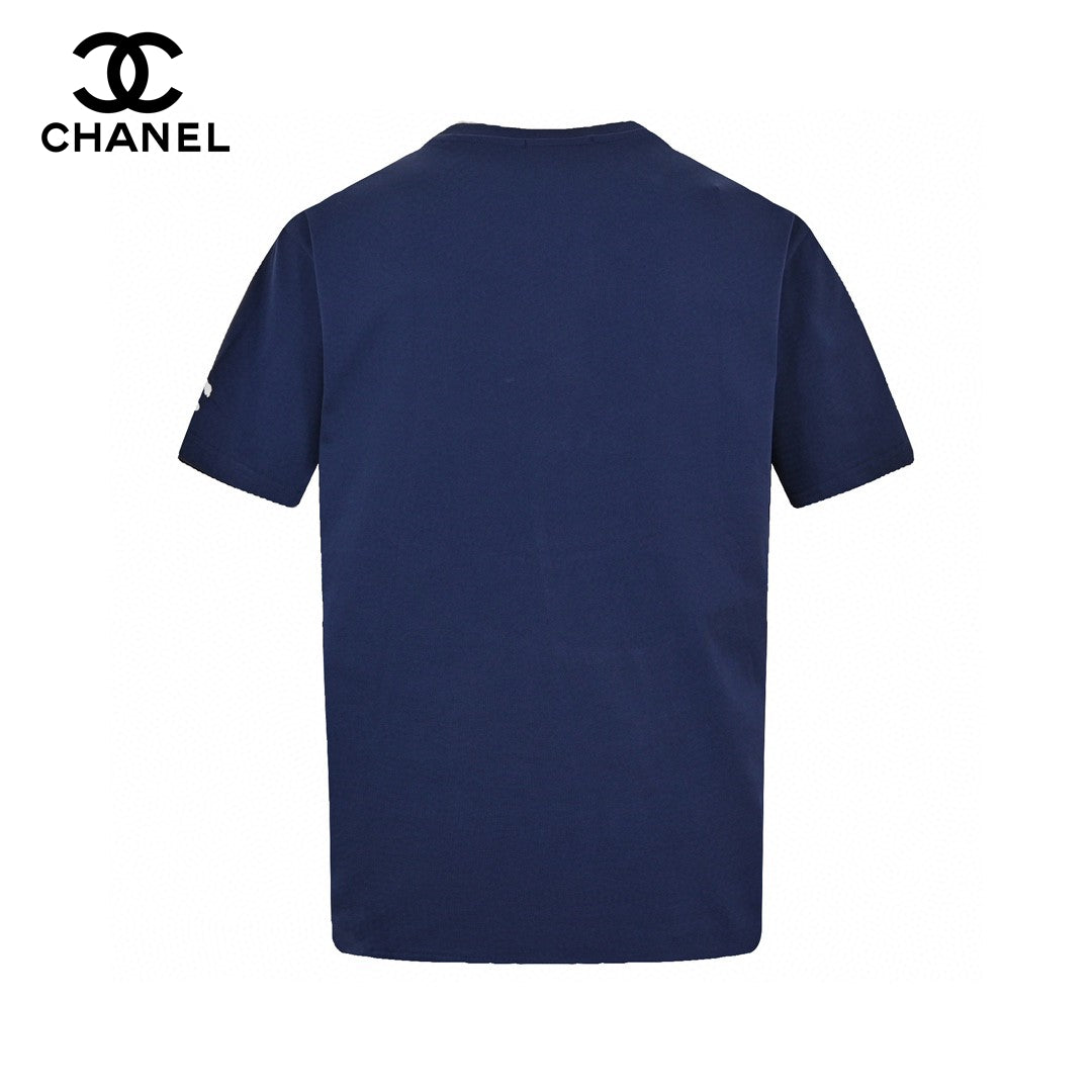 Chanel Logo T-Shirt (Navy Blue)