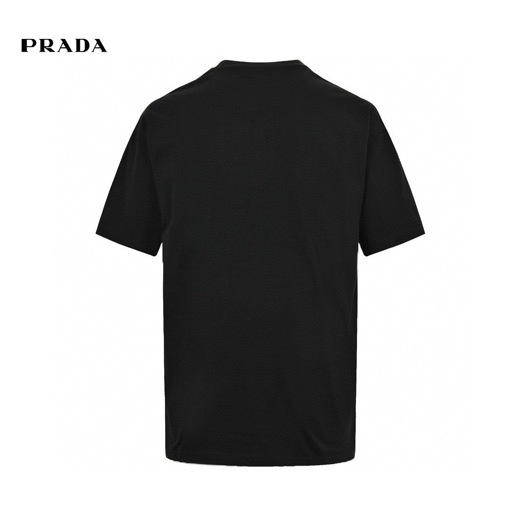 Prada Milano Black Emblem T-Shirt Primereps