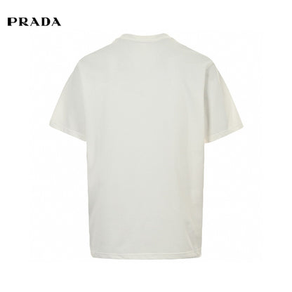 Prada Milano White Emblem T-Shirt