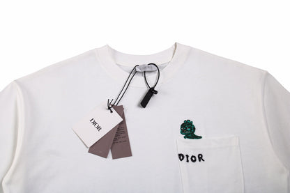 Dior Embroidered Lizard T-Shirt - White