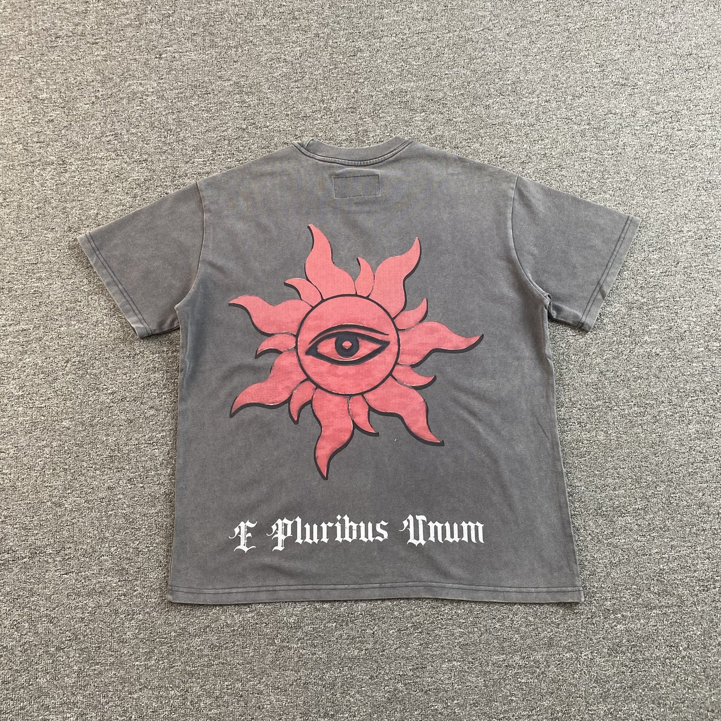 GODSPEED E PLURIBUS UNUM T-SHIRT WASHED GREY