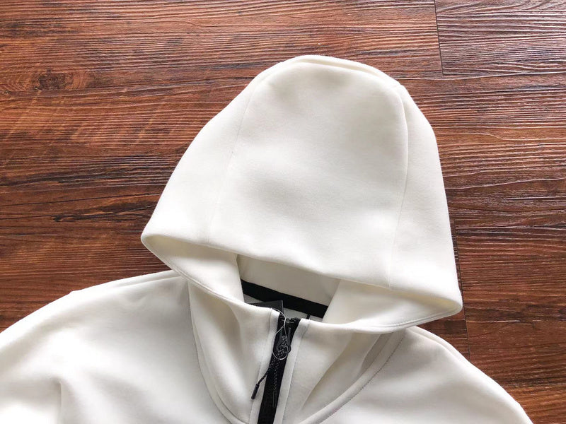 NIKE TECH FLEECE HOODIE x WHITE