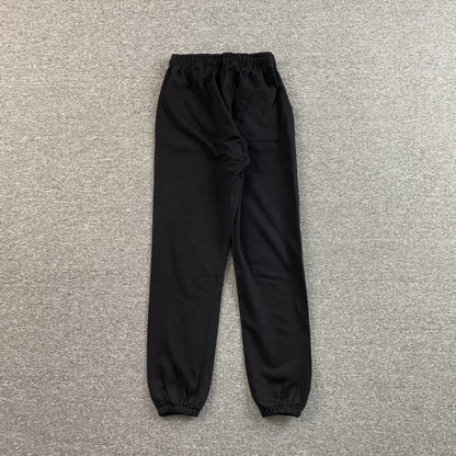 SP5DER ANGEL NUMBER SWEATPANTS BLACK