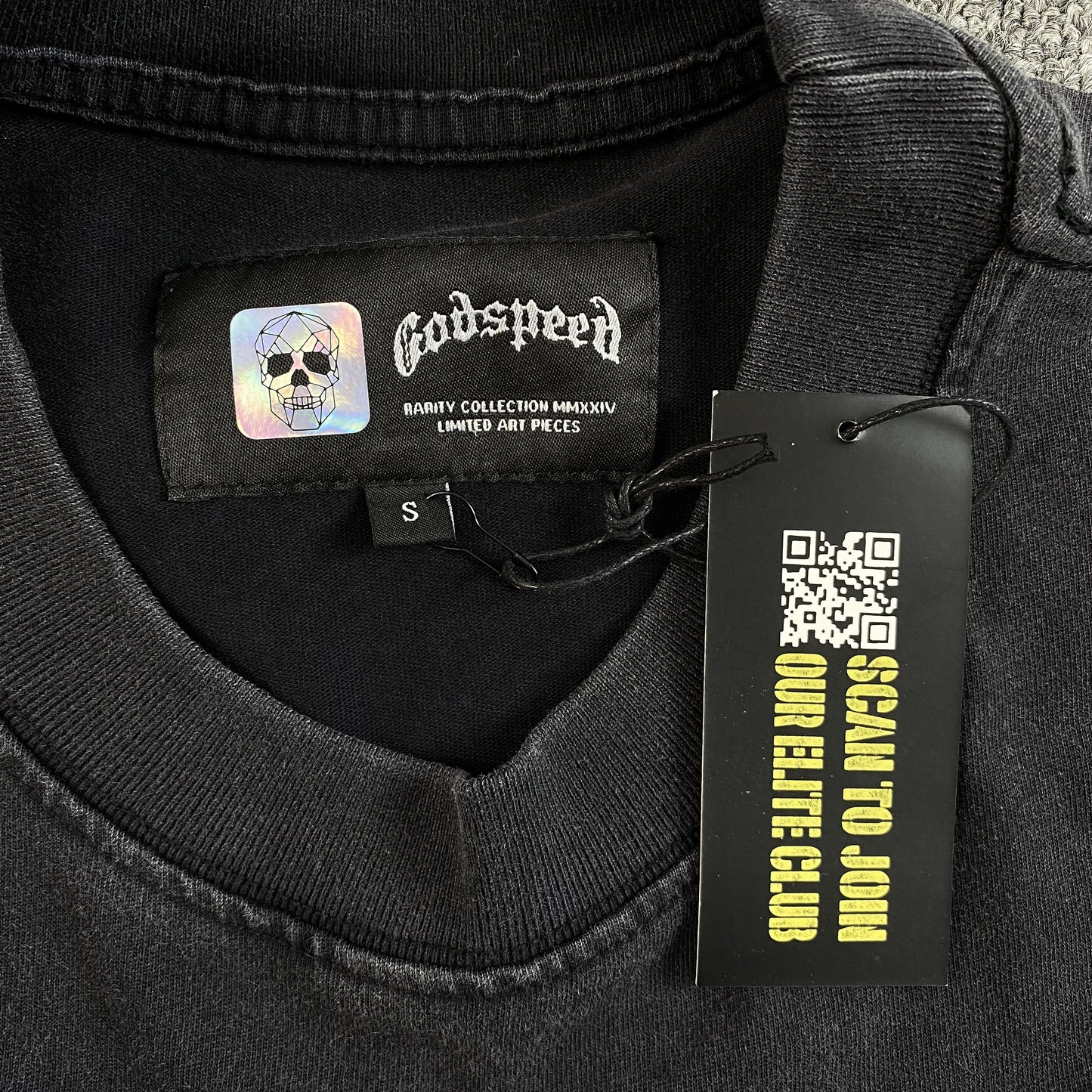 GODSPEED HOLLYWEIRD T-SHIRT WASHED BLACK