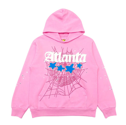 Sp5der Atlanta Hoodie Pink