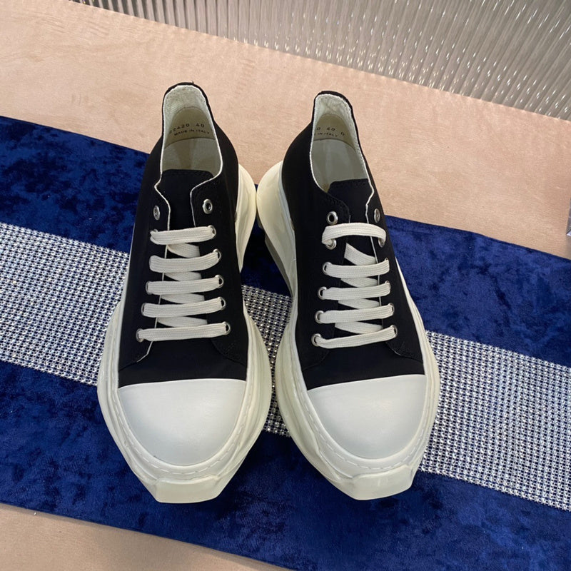 Rick Owens Low-Top Sneakers - Black and White