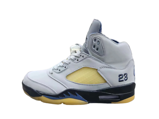 Jordan 5 Gray and Yellow