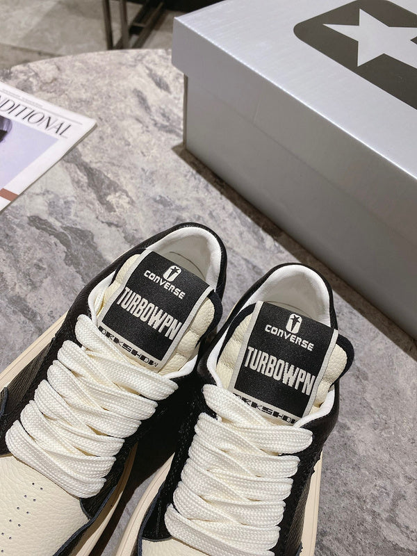 Golden Goose Cream and Black Star Sneakers