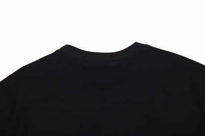 Burberry Check Panel T-Shirt (Black)