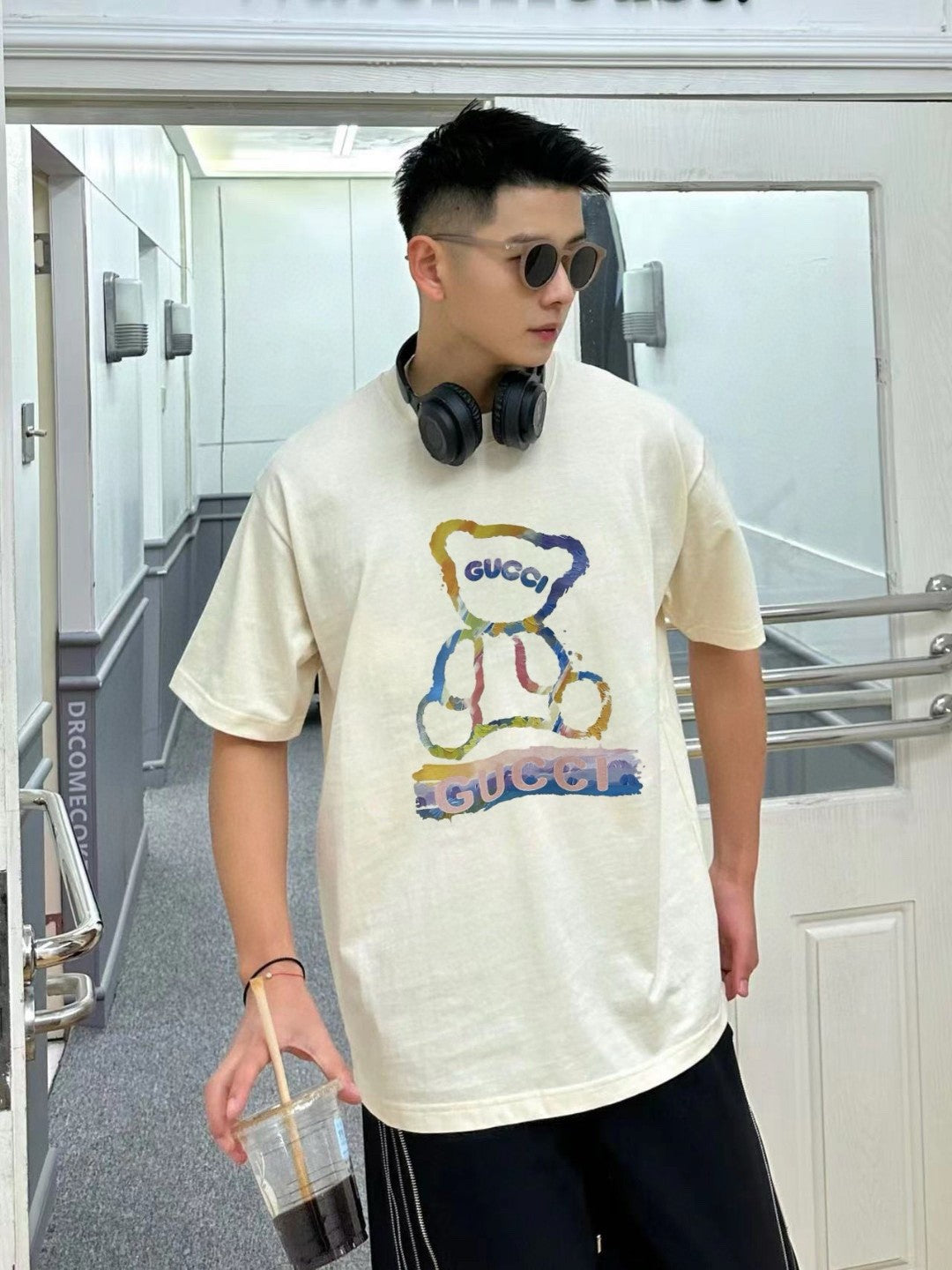 Gucci Teddy Bear Graphic T-Shirt