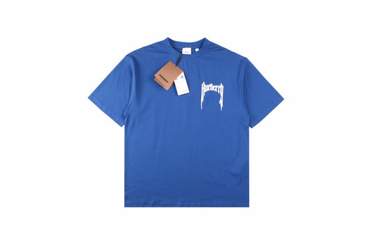 Burberry T-shirt with Gothic Logo (Blue)