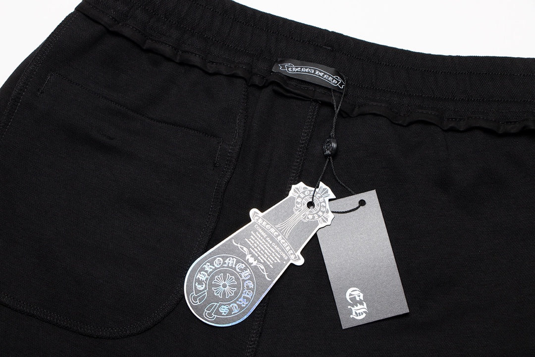 CHROME HEARTS PAINT DRIP SHORTS BLACK