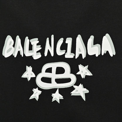 BALENCIAGA STAR GRAPHIC T-SHIRT BLACK