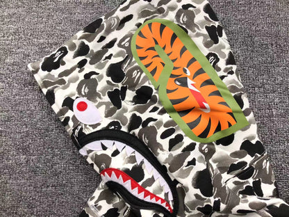 BAPE ABC CAMO SHARK FULL ZIP HOODIE GREY