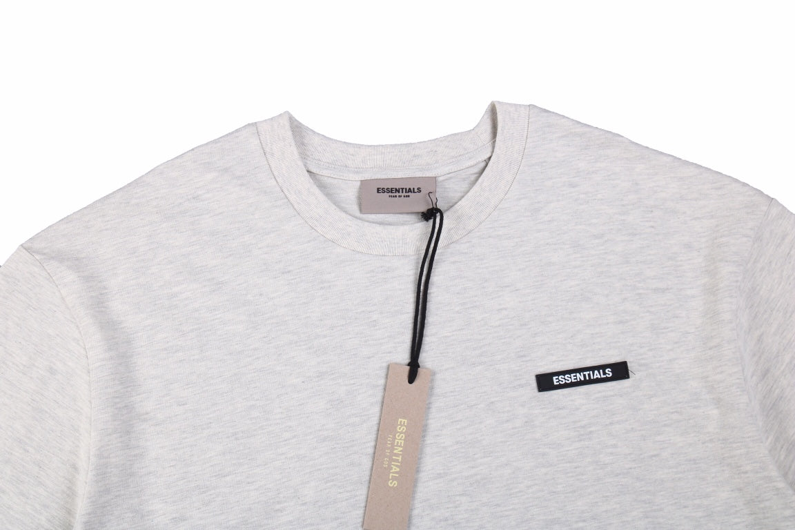 Fear of God Essentials Logo T-Shirt - Heather Grey