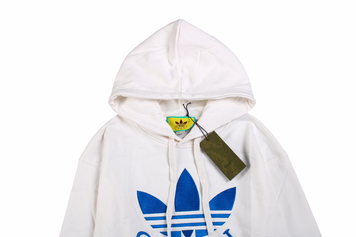 Gucci x Adidas White Hoodie