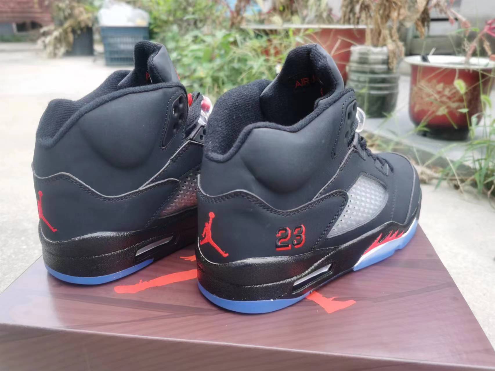 Jordan 5 Black and Red