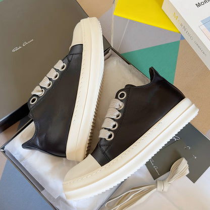 Rick Owens Black Low-Top Sneakers