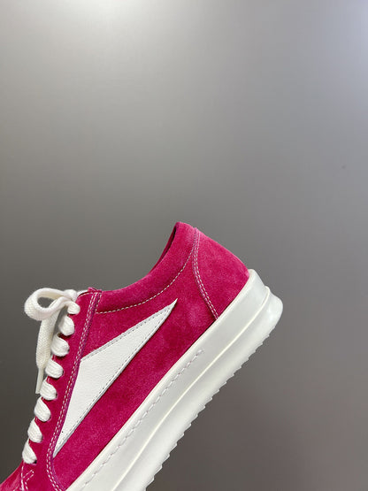 Rick Owens Low-Top Sneakers - Pink Suede