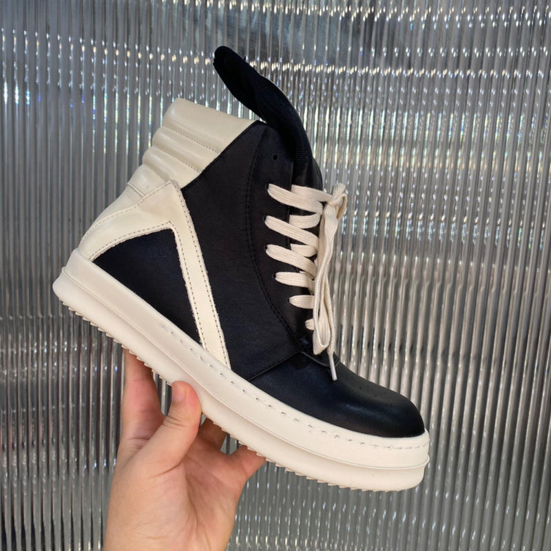 Rick Owens Geobasket Sneakers - Black and White