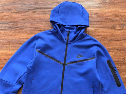 NIKE TECH FLEECE HOODIE x BLUE