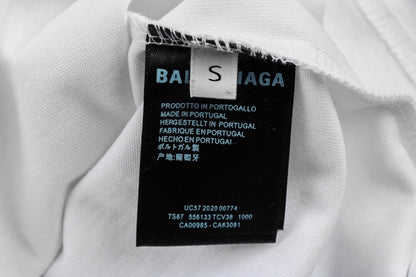 Balenciaga Wave Logo T-Shirt (White)