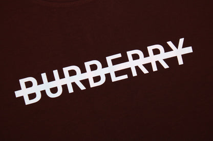 Burberry T-Shirt with Strikethrough Logo