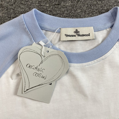 VIVIENNE WESTWOOD T-SHIRT WHITE BABY BLUE