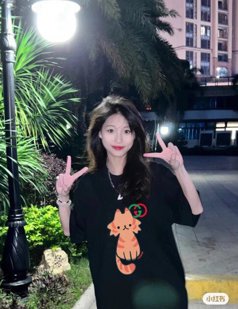 Gucci Cat Graphic T-Shirt