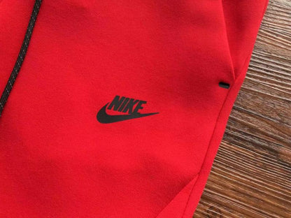 NIKE TECH FLEECE PANTS x UNIVERSITY RED